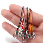 50pcs/lot Hand Wrist Lanyard String Short Grip Lanyard Mobile Phone Strap for USB Flash Drive Keychain ID Badge Holder DIY