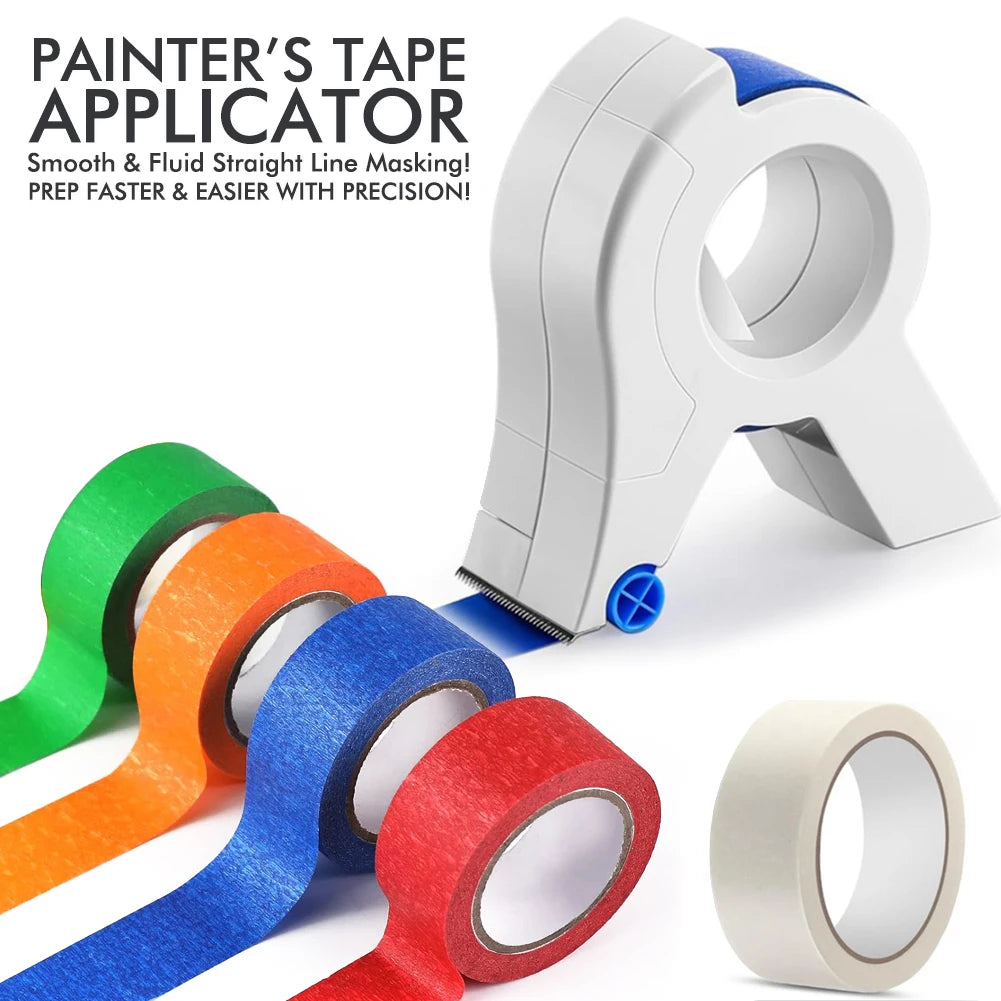 New Painter Masking Tape Applicator Dispenser Machine Adhesive Tape with Tape Cutting Tool for Repair and Beautify Crack in Tile