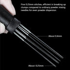 Espresso Coffee Stirrer Needle with 8 Needles Magnetic Abortion Stand Barista Coffee Stirring Distribution Tools
