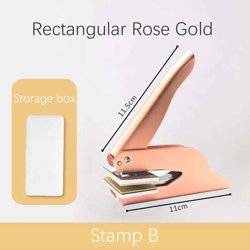 Book Wedding Embosser Stamps Customized Designs Personalized Embossing Stamp Custom Handheld Envelope Invitation Card Seals DIY