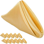 10pcs Wedding Decoration 30x30cm Satin Napkin Soft Reusable Dinner Napkins Washable Table Napkins Event