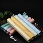 Sumi Art Wax Dye Pearlescent Ink Colorful Half Ripe Rice Paper Xuan Paper Scroll Multicolor Brush Calligraphy Creation Work Roll