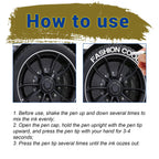 White Waterproof Cars Wheel Tire Oily Mark Pen Auto Rubber Tyre Paint Pen Cd Metal Permanent Paint Marker Graffiti Touch Up