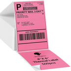 500 Pcs Thermal Shipping Waybill Label Stickers 4x6 A6 For Phomemo Pm-241bt D520bt 246s Portable Labeler Printer Mailing