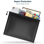 Fireproof Money Bag Flame Resistant Waterproof Document File Pouch Cash Bank Deposit Safe Storage With Pockets Zippers
