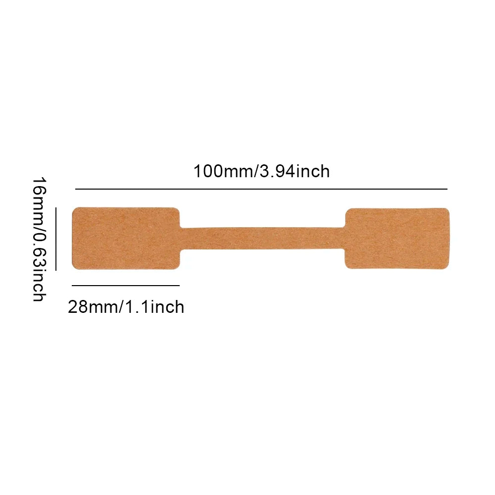 100/2001.6x10cm 8 Color Price Tag for Jewelry Display Sticker Card Necklace Earring Bracelet Blank Square Label Packaging