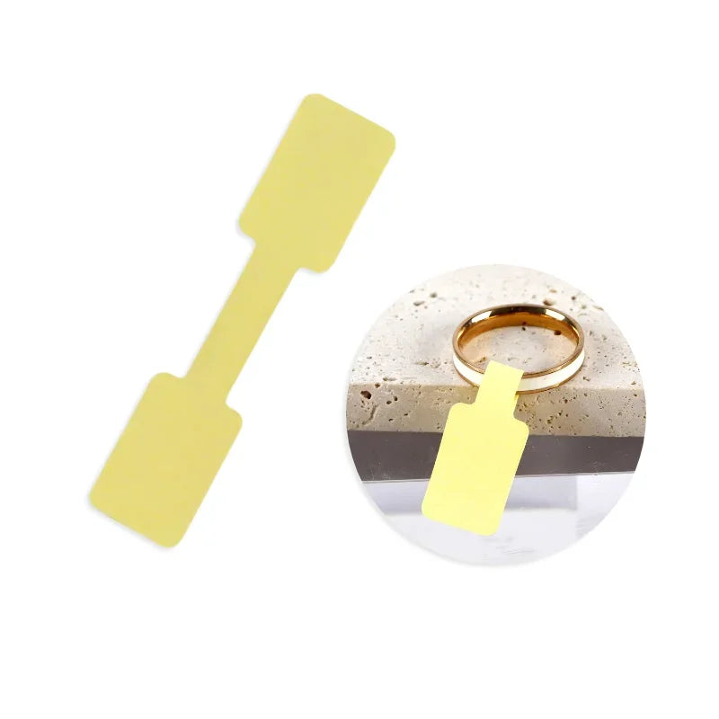 100/200pc Square Price Tag for Jewelry Stand 8 Color Display Card Earring Necklace Bracelet Blank Self Adhesive Label Packaging