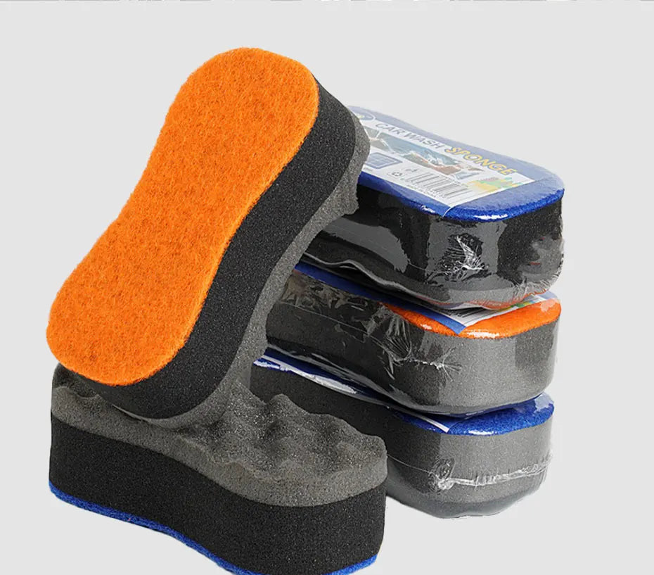 SEAMETAL 1pc Car Damp Clean Sponge Three Layers Wash Sponge Block Remove Duster for Car Detailing Care Tools Washing Accessories