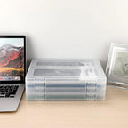 A4 Transparent File Organizer Box (1 Piece), Plastic Project Organizer Box, Office File Protection Box