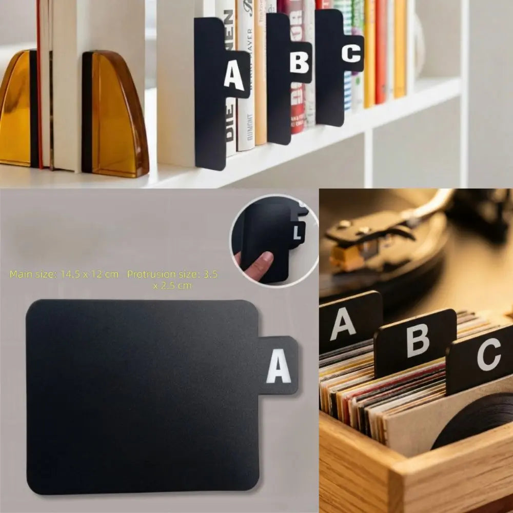A-Z 26 Letters Alphabetical Labeling Bookmarks Plastic Dividers Premium Feel Category Identification Cards Alphabetical Tabs