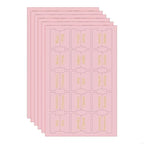 6 Sheets Pink Bible Tabs for Women Men Large Print Stickers Bible Index Tabs Laminated Bible Tabs Easy to Read and Apply