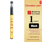 1-5pcs Writing Blessing Pen Specialist Cinnabar Brush Study Utensils Calligraphy Practice Special Learning Tools Xuan Paper Pen
