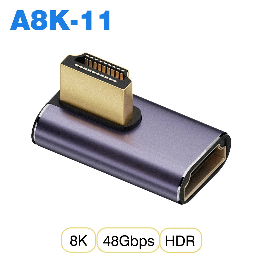 NNBILI HDMI2.1 48Gbps 8K@60Hz 4K@120Hz Ultra High-Speed Adapter Mini/Micro HDMI to HDMI Converter for PS5 X/S PC HDTV Projector