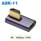 NNBILI HDMI2.1 48Gbps 8K@60Hz 4K@120Hz Ultra High-Speed Adapter Mini/Micro HDMI to HDMI Converter for PS5 X/S PC HDTV Projector