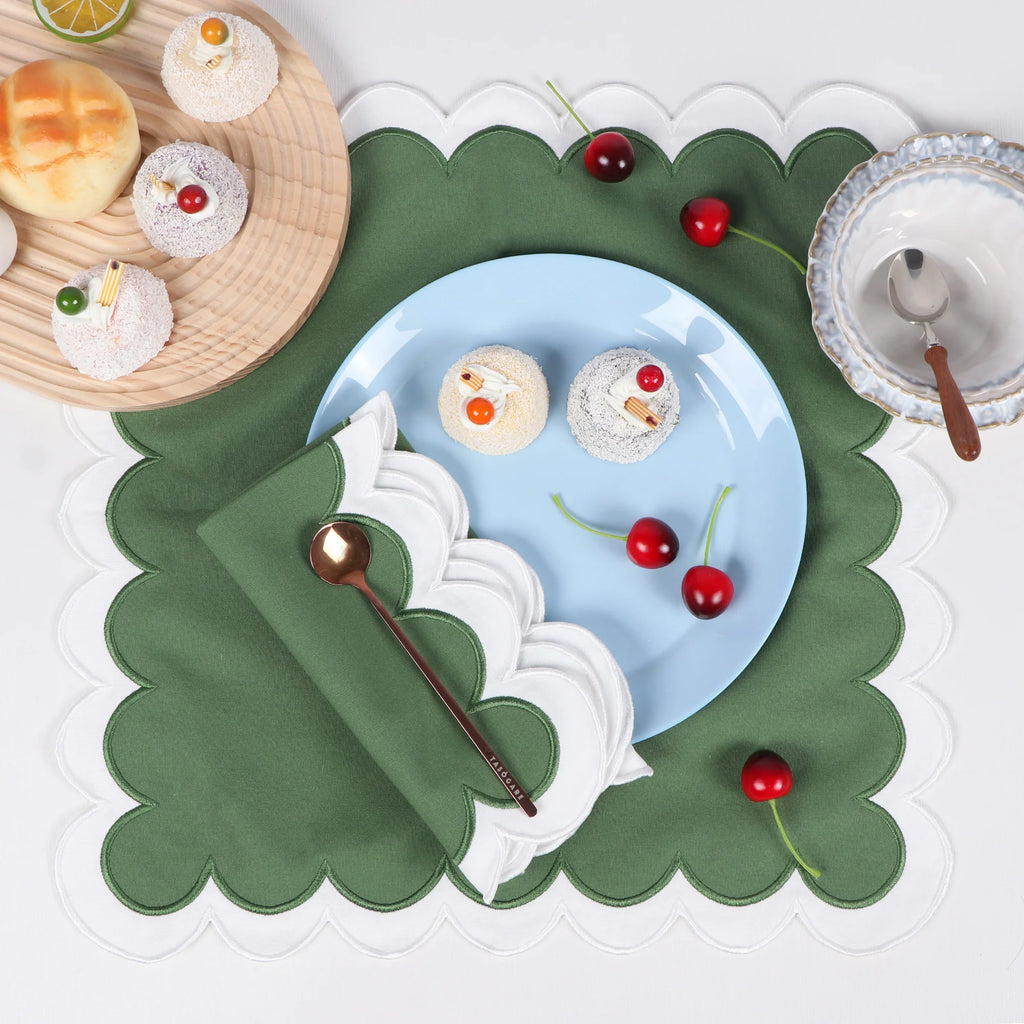 1PC Various Thick Embroidered Cloth Napkins Suitable for Home Weddings and Parties Reusable Customization