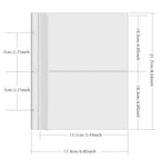 PLRBOK 3 Ring A5 Photo Album with Pockets,Binder Heart Glitter Cover Pretty Notebook Card Book 4×6 10×15 Scrapbook