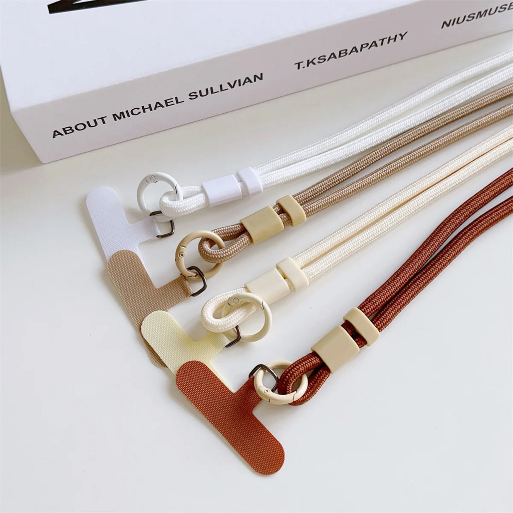 1Pc Universal Long Phone Lanyard Neck Hanging Rope Crossbody Rope With Phone Case Connection Clip