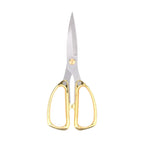 Multi-Purpose Diamond Pattern Stainless Steel Household Scissors Alloy Handle Powerful Shears for Home Craft Office Use