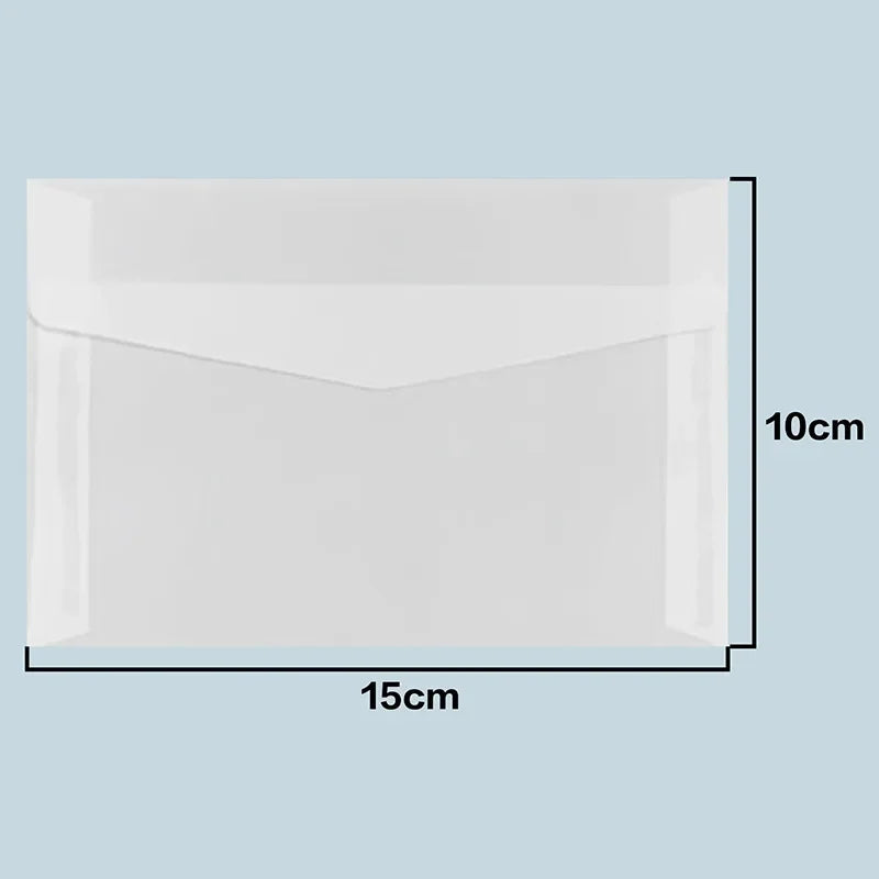 50pcs/lot Translucent Envelopes European Sulfuric Acid Paper Envelope for Wedding Invitation Business Supplies Giftbox Storage