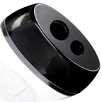 2-Hole, Handheld Manual Pencil Sharpener, Black, 1 Count