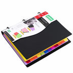 3 Ring Loose-leaf File Folder Thickened Detachable Notebook Binder Portable Multifunctional Loose Leaf Document Folder
