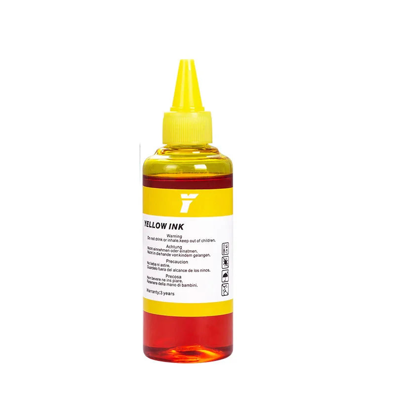 100ml Universal Dye Ink BK C M Y Kit Compatible For HP Canon Epson Brother Deskjet Inkjet Printer Tank Cartridges CISS