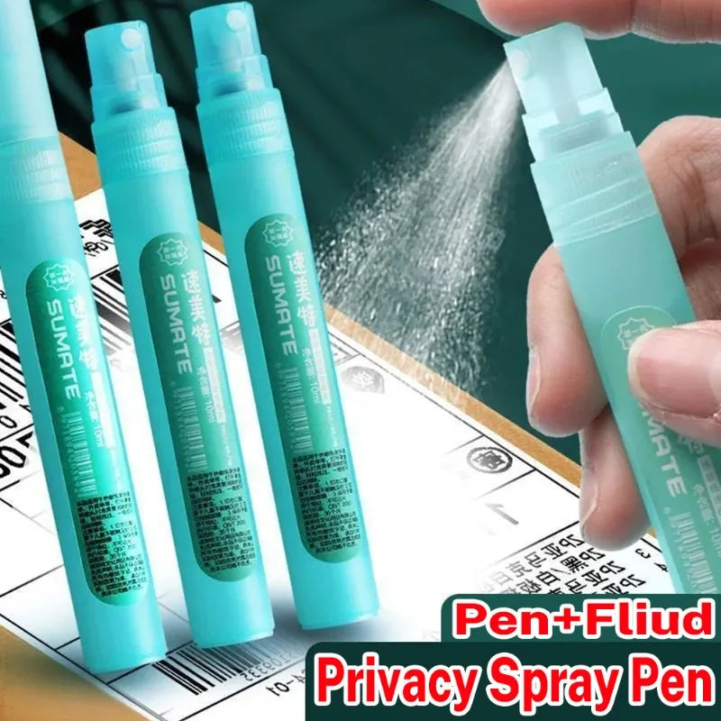 Elimination Privacy Spray Pen Thermal Paper Corrector Data Protection Privacy Protection Correction Fluid Portable Express Tool