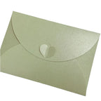 20pcs Colored pearlescent Envelope Thick Cardboard Small Foldable DIY Paper Envelopes Self Locking Buckle Letter Gift Card Cover
