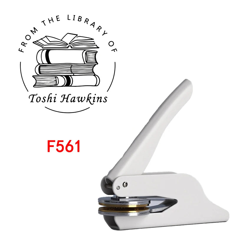 Custom Embosser Stamp,From the Library Embosser,Personalized Book Embosser Stamps,Custom Logo,Magic School,Gift for Book Lover