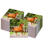 Horse Race Party Disposable Tableware Sets Plates Tablecloth Napkins Hanging Streamers Dinnerware For Birthday Party Decoration