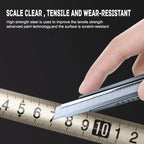 Water Proof 3/5/7.5M Metric Tape Measure Stainless Steel Anti-corrosion Retractable Ruler Hollow Design for Woodworking