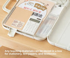 Test Paper Storage Bag Handbag Accordion File A4 Folder Large Capacity Test Paper File Homework Archive for High School Students