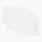 12 Pcs Hemstitched Place Mat Cotton Napkins White Table Mat Beautiful Natural Linen Dinner Mat Fabric Napkin Place Mat