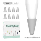 8pcs Soft Silicone Nib Cover For Apple Pencil 1 2 Tip Case Sleeve For Apple Pencil 1st 2nd Gen Touchscreen Stylus Pen Nib Case