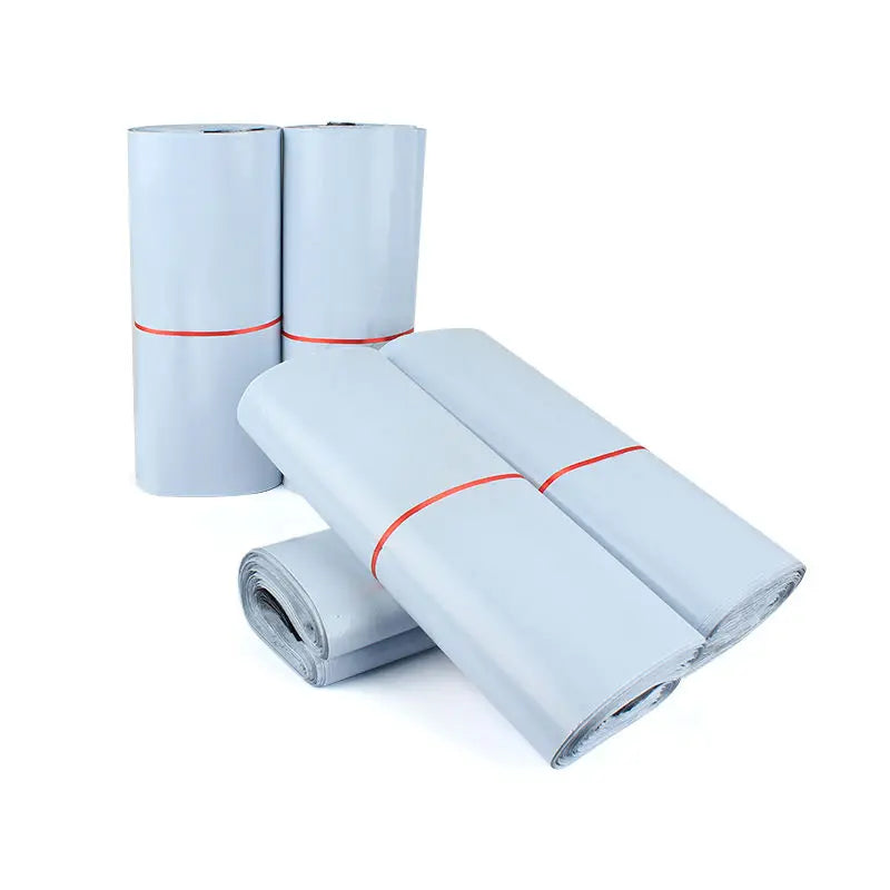Waterproof Shipping Bags 25x35cm - Extra Strong 0.9mm Grey Poly Mailers, Tear-Resistant Self-Adhesive Envelopes for Secure Packa