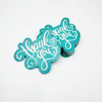 100/50Pcs Unique Thank You Cards Small Business Pink Blue Double-Sided Thank You Cards Unique Package Insert Notes for Gifts