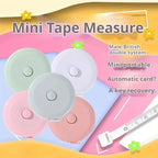 2 Meter Soft Tape Measure Scale Body Sewing Flexible Tailor Ruler Centimeter Inch Portable Retractable Self-Lock Measuring Tape