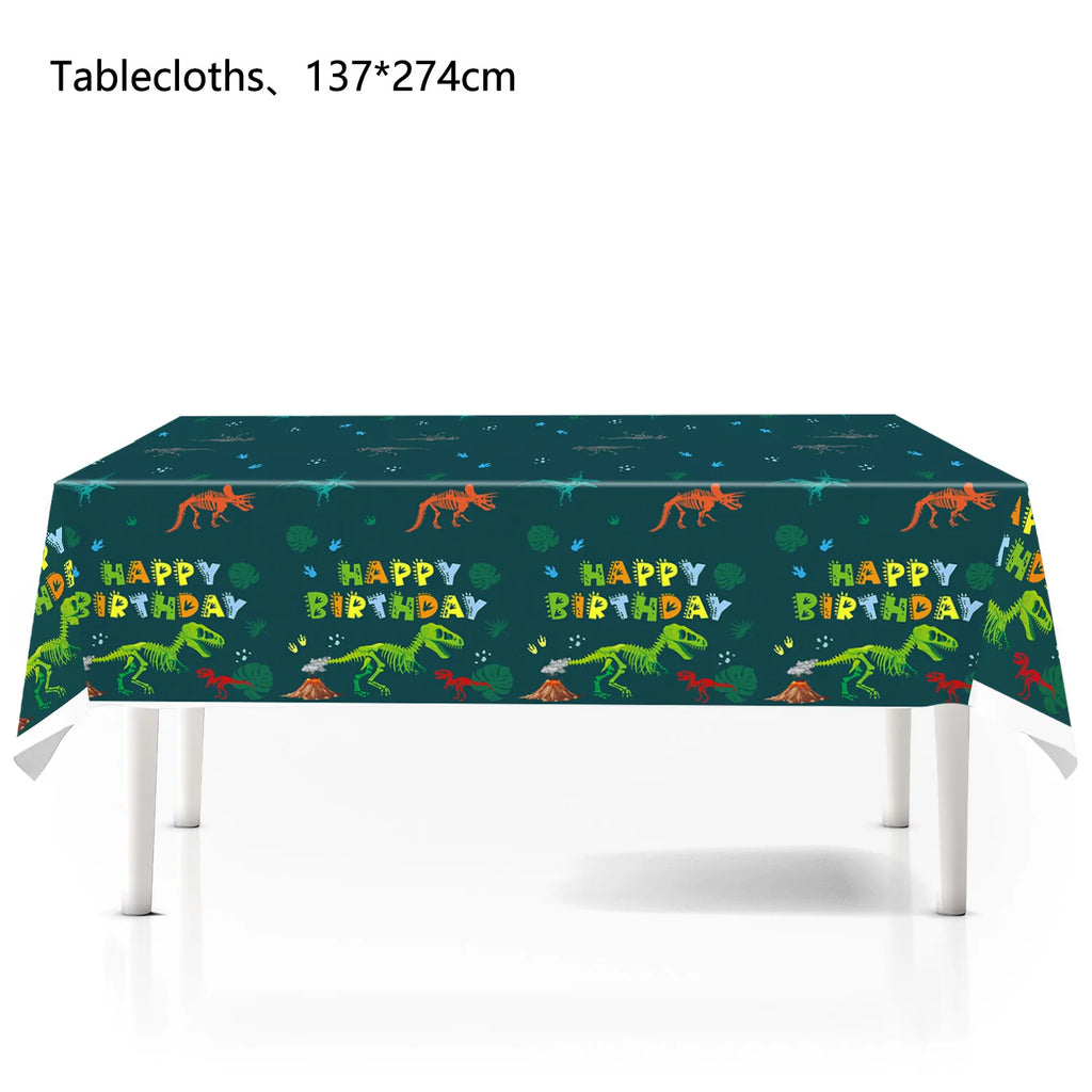 Jurassic Dinosaur Party Dinosaur Fossil Disposable Tableware Plate Cup Napkins Dinosaur Theme Birthday Party Decor Supplies