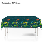 Jurassic Dinosaur Party Dinosaur Fossil Disposable Tableware Plate Cup Napkins Dinosaur Theme Birthday Party Decor Supplies