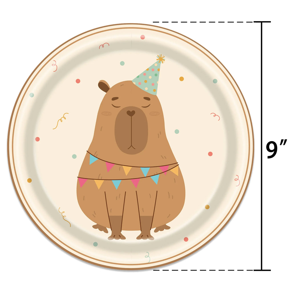 Capybara Party Theme Decoration Capybara Birthday Napkins Tablecloth Cup Plate Baby Shower Capybara Birthday Girl Party Favor