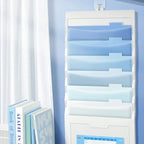 1pc A Hanging File Folder, A Foldable File Bag, An Expandable Ombre File Pouch, Ideal for Both School and Office Settings