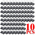 10-50PCS Foldback Clips Multi-Purpose Paper Clips Metal Binder Clip Office Clip Black 15mm for Paperwork Office Home Kitchen