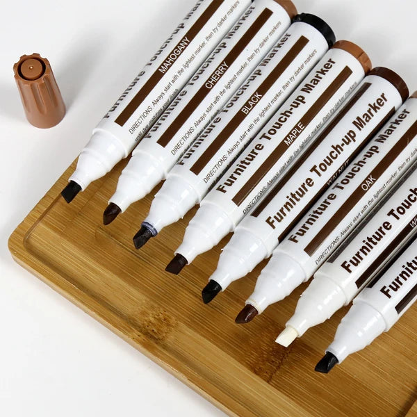 Wooden Furniture Repair Pen Touch Up Markers & Filler Sticks Wood Scratch Restoration Kit Patch Paint Pen Wood Composite Repair