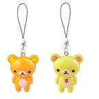Kawaii Rilakkuma Easy Bear Phone Rope Chain Keyrings Lazybear Doll Keychains Bag Key Pendants Gift