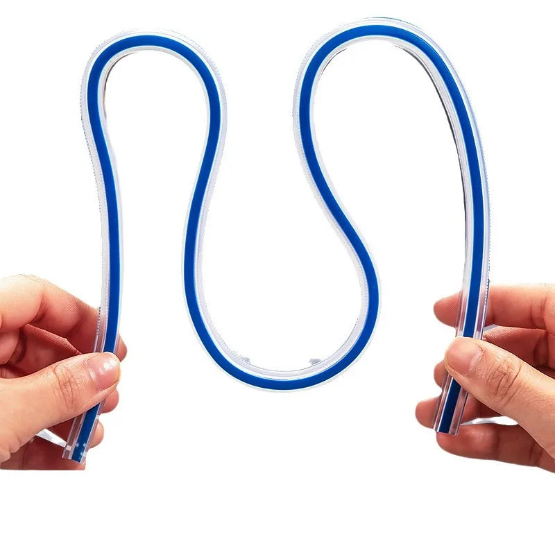 Flexible Curve Ruler Sewing Soft Rulers Drafting Drawing Tool Serpentine Plastic School Office Supplies 30cm 40cm 50cm 60cm