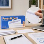 45ct 4"x9.5" Press and Seal Security Envelopes White: Self-Seal Mailing, Business, Letter, Size 10
