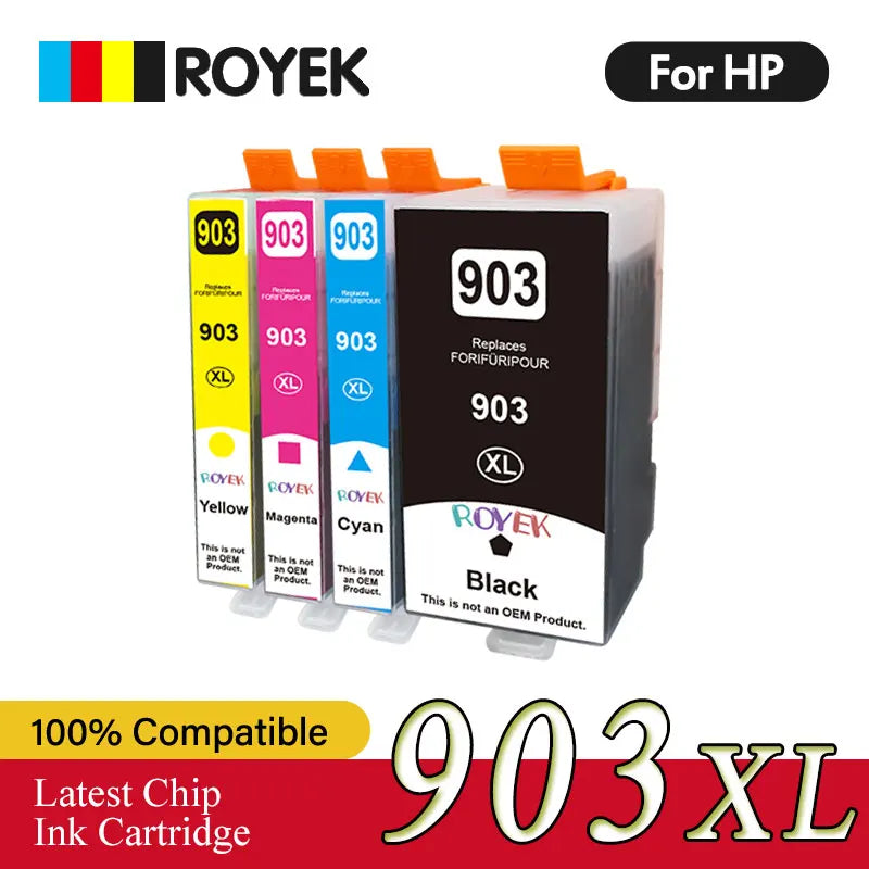 903XL 903 XL For HP903 Ink Cartridge Compatible For HP Officejet Pro 6950 6951 6954 6960 6970 6975 6968 6978 6979 6971 Printer