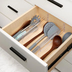 4Pcs Transparent Drawer Dividers Adjustable Expandable Drawer Dividers for Clothes Utensils Cosmetics Office Storage