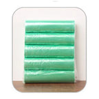 5 Rolls Flat Top Plastic Garbage Bags Pre-cut Disposable Color Trash Bags Household Waste Bin Liners For Kitchen Bathroom Office