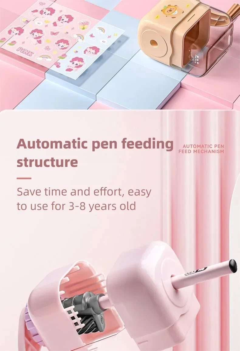 Kawaii Creative Pencil Sharpener Cute Stationery for Kids Adults Office School Supplies Unique Accessory